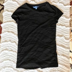 Vera Wang short sleeved textured T-shirt
